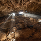 Team members entering Chiquihuite cave.